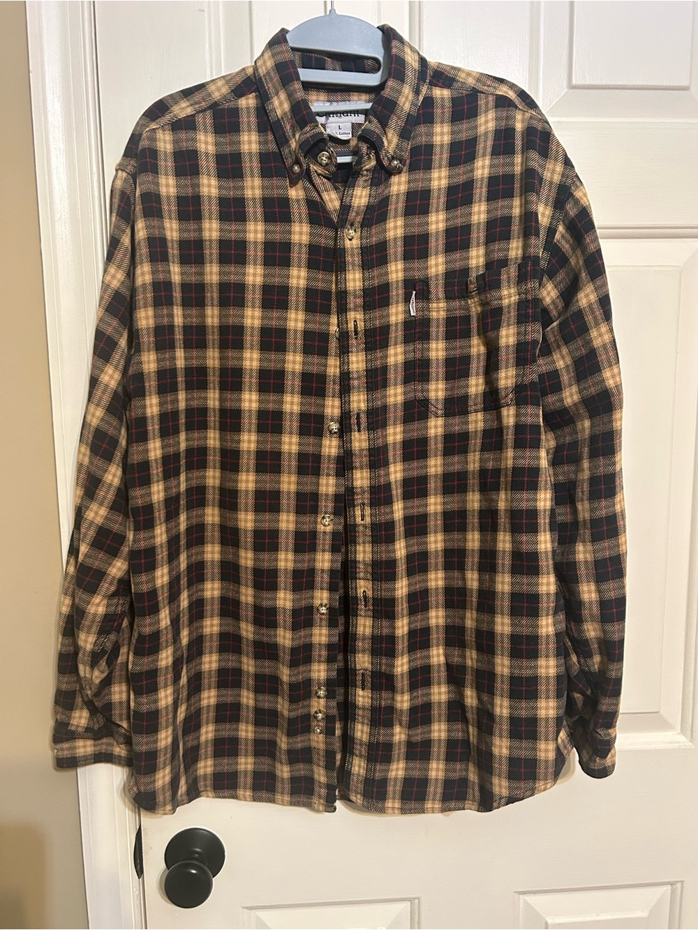 Carhartt men’s plaid shirt size large